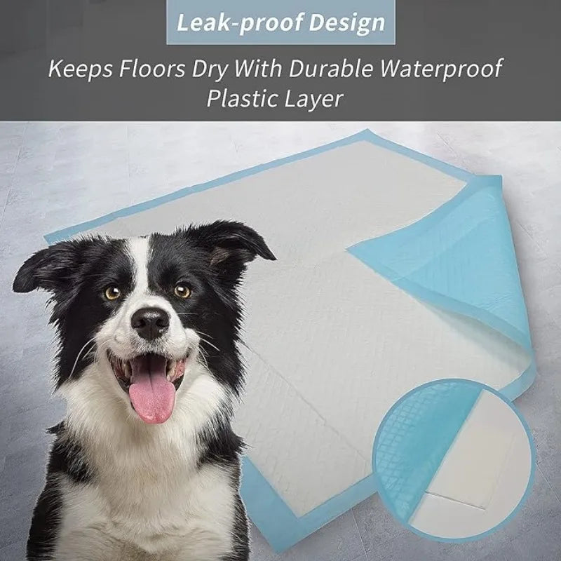 100PCS 90x60cm Puppy Pads Pet Training Pads Nonwoven Fabric Pet Training Pads Quick Dry Pee Pads For Dogs Ultra Absorbent Dog