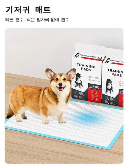 100PCS 90x60cm Puppy Pads Pet Training Pads Nonwoven Fabric Pet Training Pads Quick Dry Pee Pads For Dogs Ultra Absorbent Dog