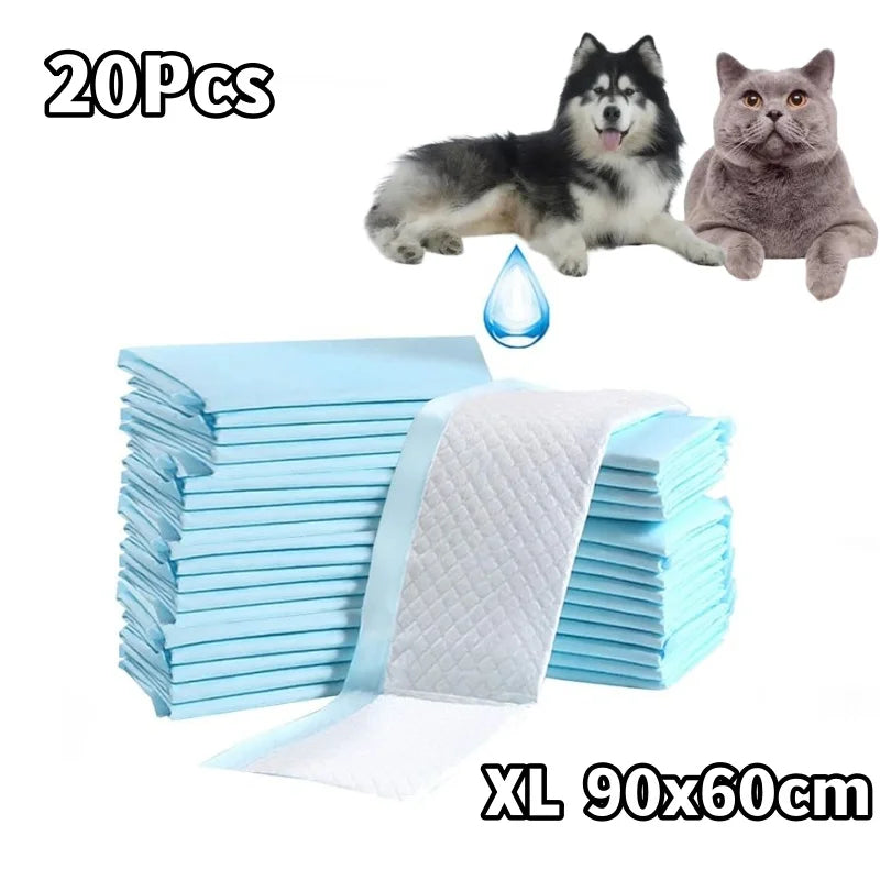 100PCS 90x60cm Puppy Pads Pet Training Pads Nonwoven Fabric Pet Training Pads Quick Dry Pee Pads For Dogs Ultra Absorbent Dog